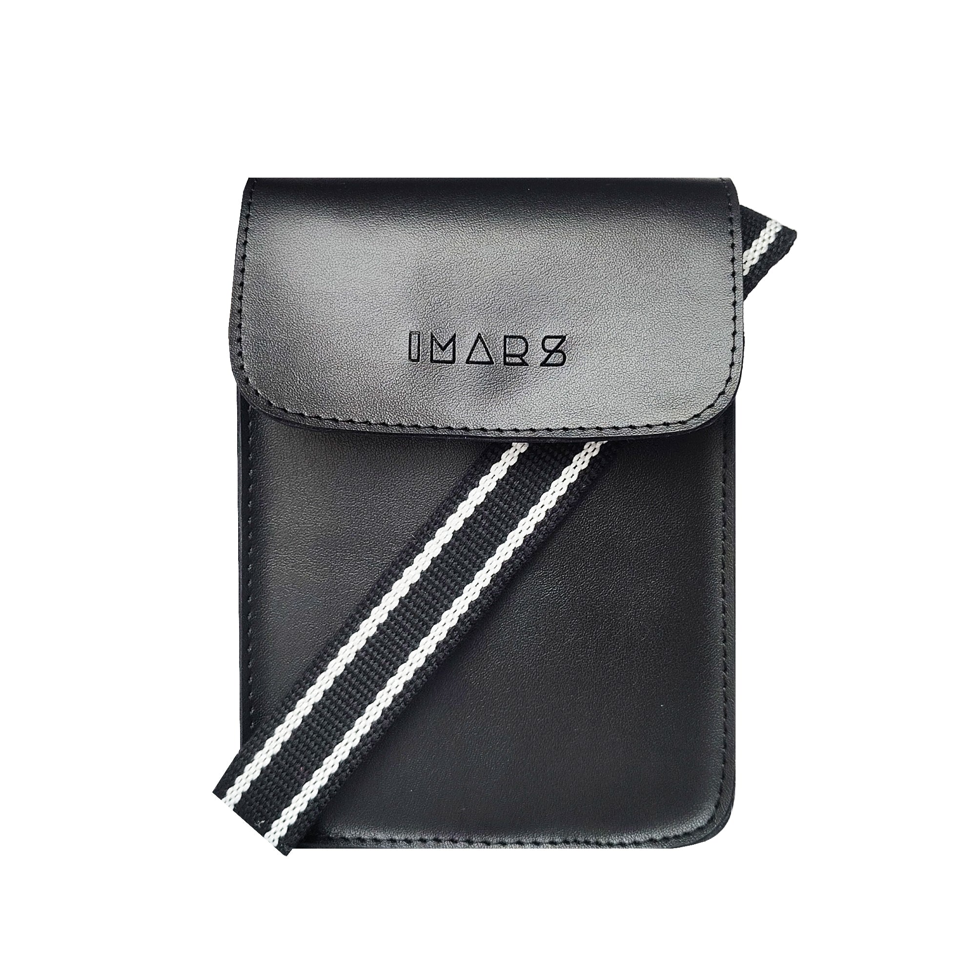 Structured Mobile Pouch Black For Women & Girls (Mobile Bag) Made With Faux Leather