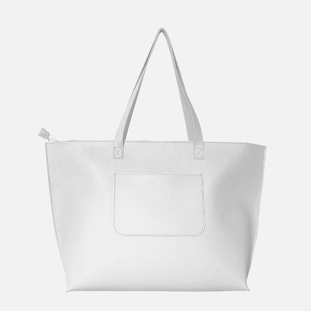 Classic White Tote Bag For Women & Girls